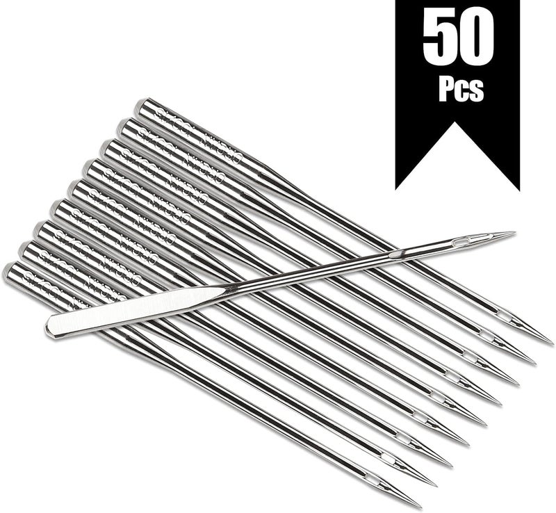 APACALI 50 PCS Sewing Machine Needles for Brother, Sewing Needles Embroidery Machine Needles for Brother Sewing Machine (100/16-50 Pack) - Image 3